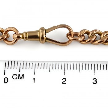 9ct gold 16.9g 8 inch curb Bracelet